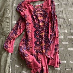FREE PEOPLE PRINTED BLOUSE